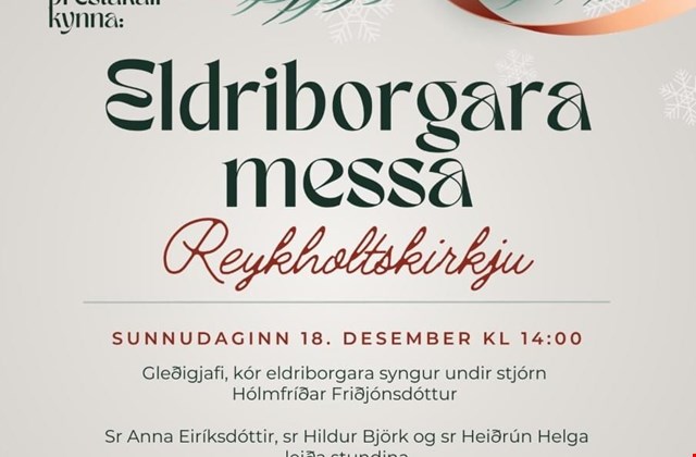 Eldriborgara messa Reykholtskirkju